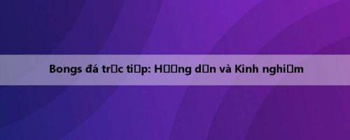 Bongs đá trực tiếp: Hướng dẫn và Kinh nghiệm